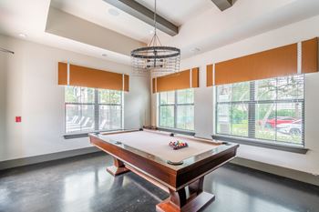 Valrico station pool table in clubhouse